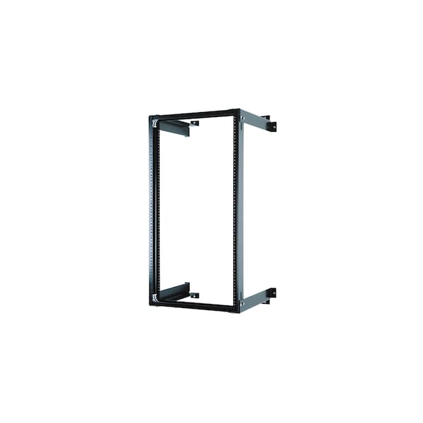 Chatsworth Products Cpi FIXED WALL MOUNT RACK, 41.4"HX19"WX18"D, 21U, ALUMINUM, CLEAR 11961-518